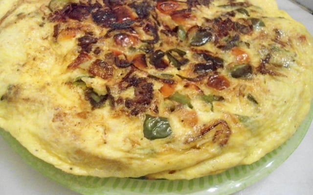 Frites au poulet et aux deux poivrons