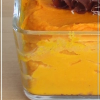 Flans de potimarron et viande des Grisons