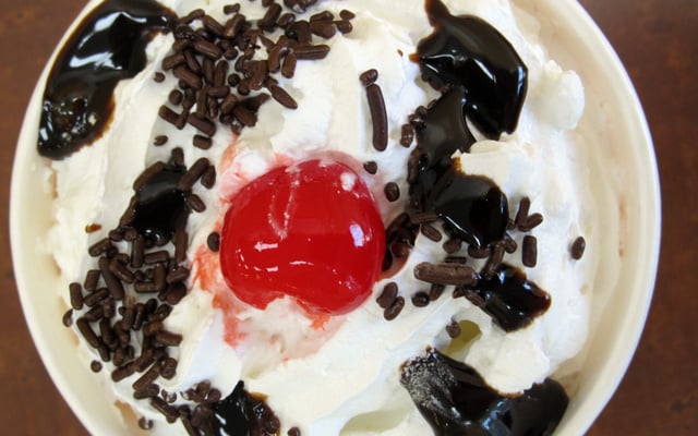 Sundae aux cerises