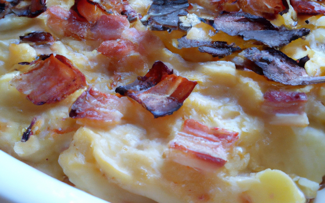 Gratin de pommes de terres aux lardons