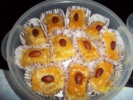 Baklawas aux amandes