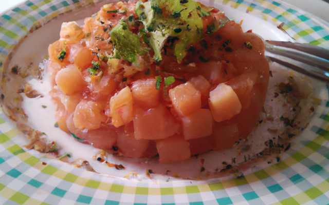 Tartare frais aux deux saumons