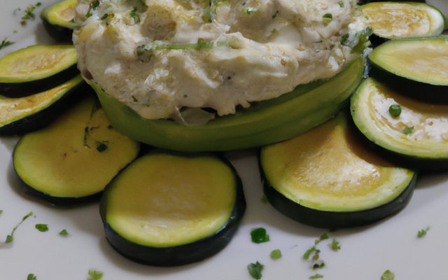 Tartare de courgettes au chèvre frais