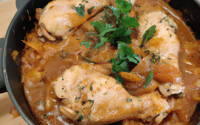 Poulet préparation façon carbonnade