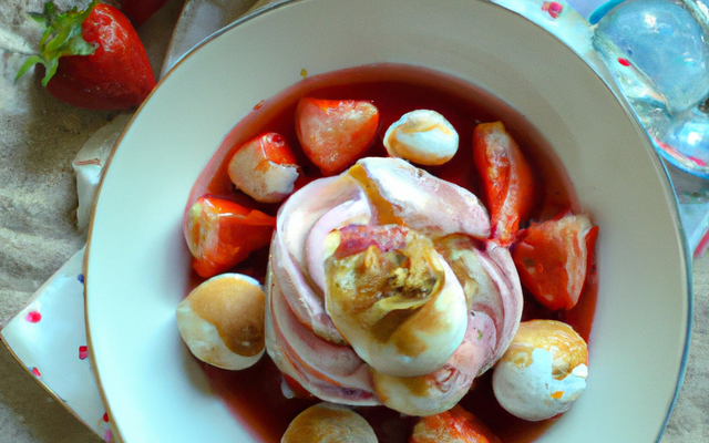 Eton Mess aux fraises juteuses et meringues croquantes