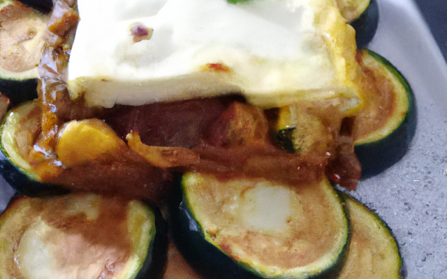 Brick de chèvre et courgettes au curry