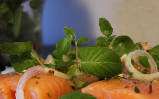 Saumon frais mariné  à l'aneth