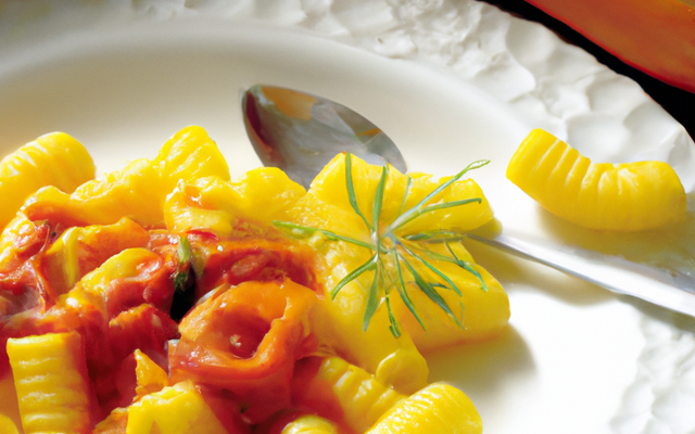 Pâtes régressives au potimarron