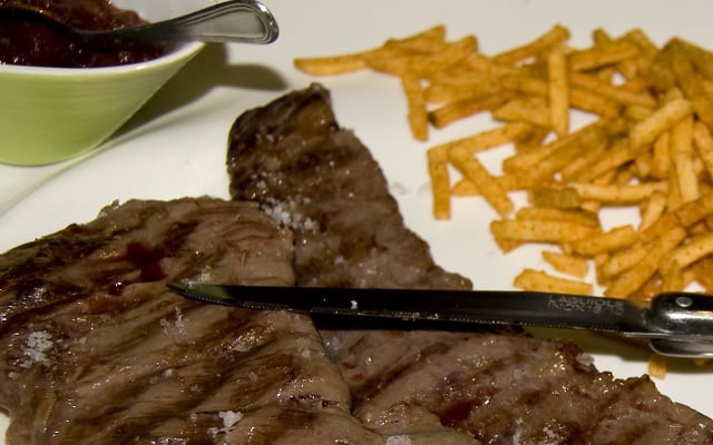 Onglet sauce steak house