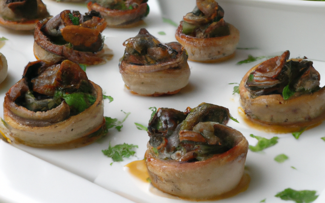 Feuilletés d'escargots aux cèpes