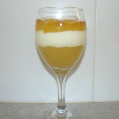Verrine de bavarois Normand aux Pommes