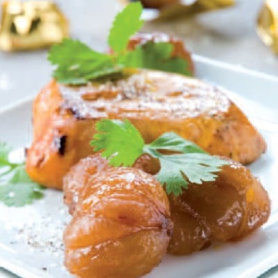 L'Escalope de Foie Gras aux Marrons Glacés