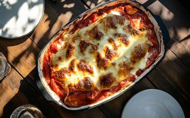 Gratin de Crozets aux légumes d'été