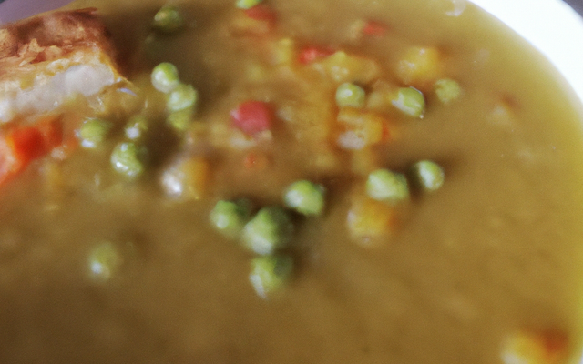 Soupe de pois cassés au curry