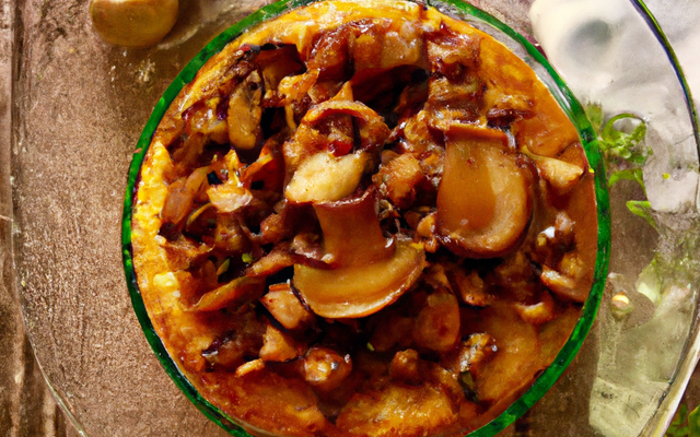 Tatin de champignons et noix de st-jacques