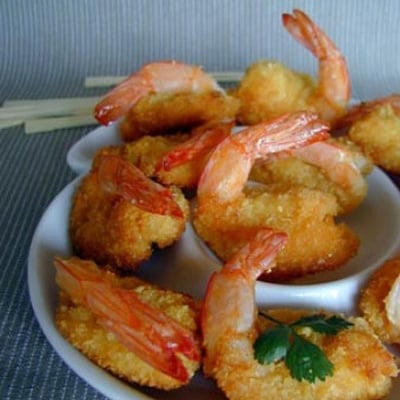 Crevettes croquantes et sauce sucrée