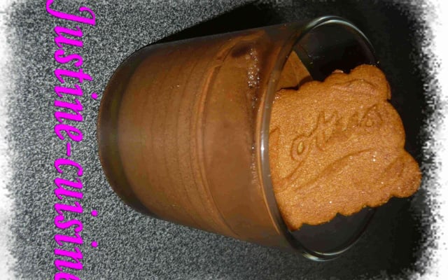Mousse au chocolat croquant speculoos