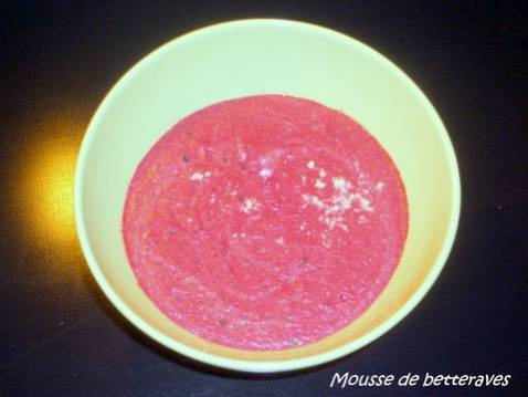 Mousse de betteraves
