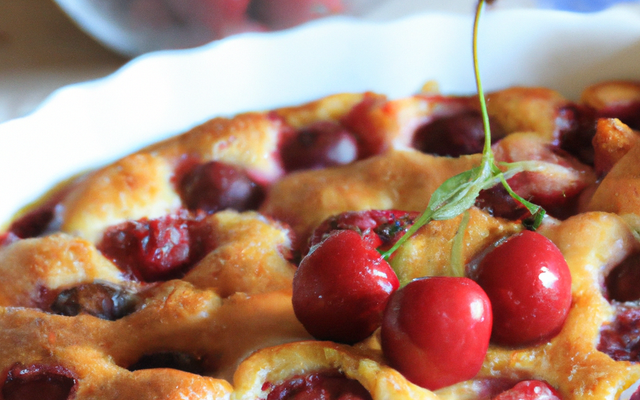 Clafoutis aux cerises familial