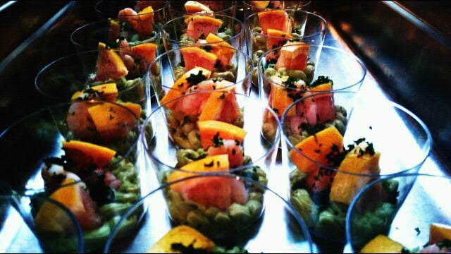 Verrine avocat et crevettes