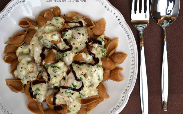 Pâtes sans gluten à la noisette, sauce au parmesan