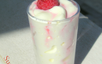Mousse au chocolat blanc légère