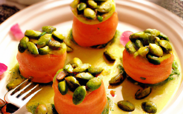 Ballotines de saumon aux pistaches