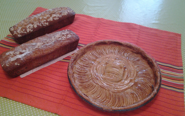 Tarte aux pommes normande à la frangipane