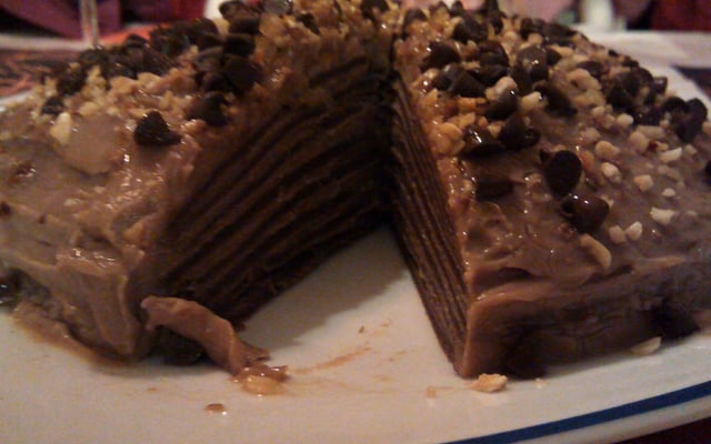 Gâteau de crêpes au chocolat