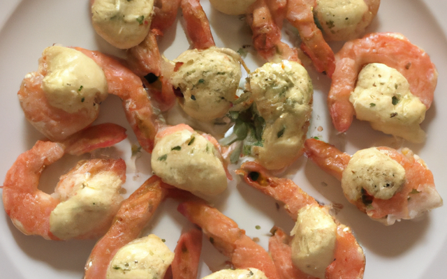 Scampi au boursin