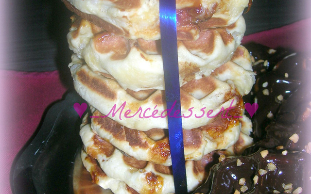 Gaufres liégeoises au sucre perlé et éclats de caramel