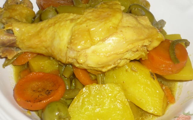 Poulet façon tajine