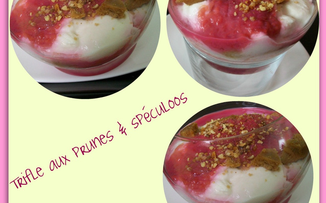 Trifle aux prunes & spéculoos