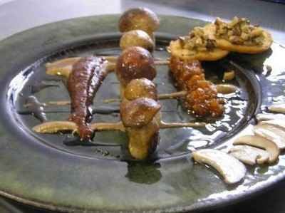 Déclinaison autour du cèpe et ses chutneys