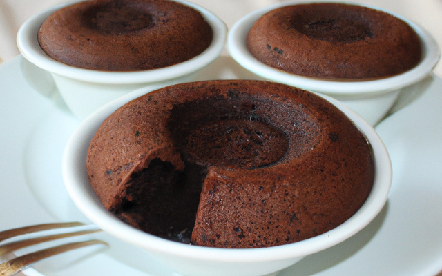 Fondant aux 3 chocolats