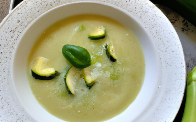 Soupe douceur de courgettes