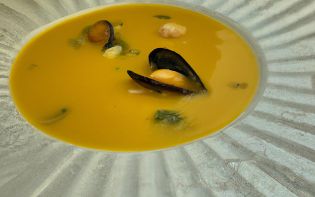 Soupe de moules au safran au Thermomix