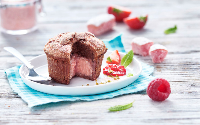 Moelleux au chocolat et son cœur rose Fossier