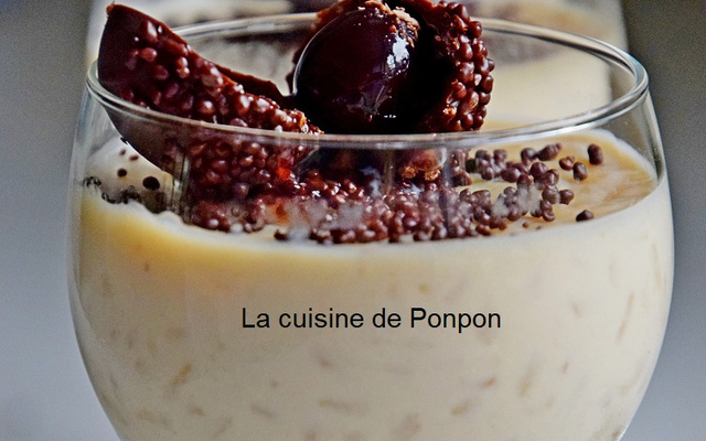 Riz au lait à la purée de marrons