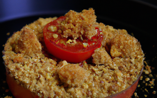 Crumble tomate foie gras