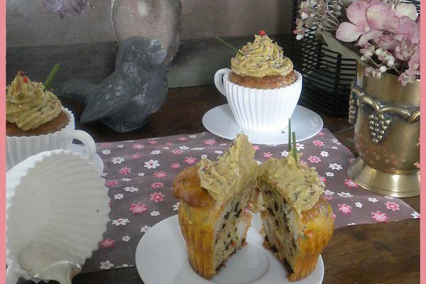 Cupcakes salés aux surimis, ganache d'avocats...