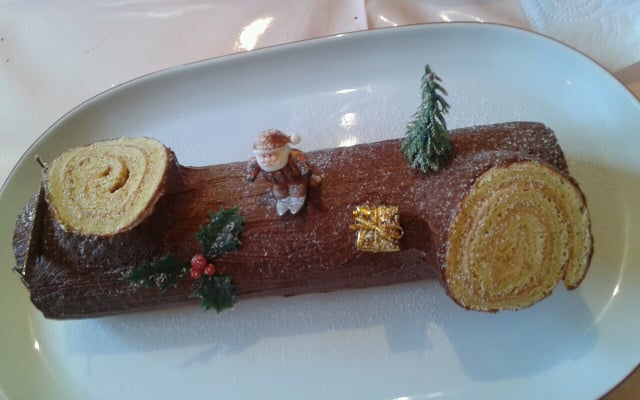 Bûche chocolat café