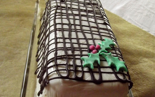 Bûche coco-citron vert