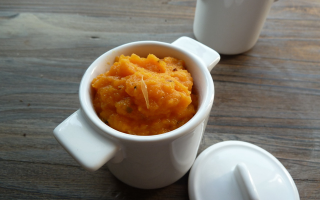 Purée courge, orange et sauge