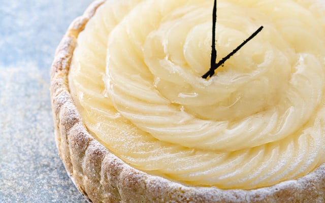 Charlotte caramel aux poires