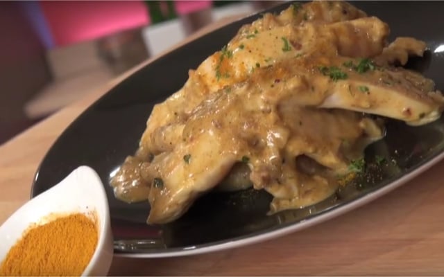 Curry de poulet à la crème