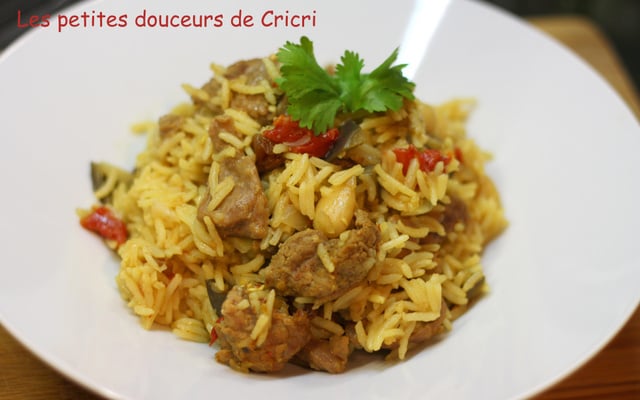 Pilaf d'agneau à la marocaine