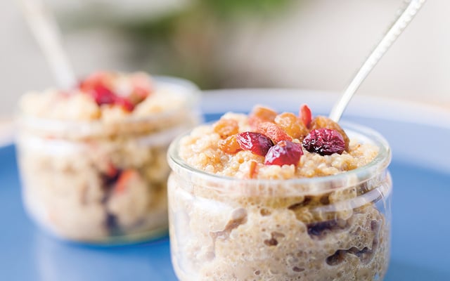 Porridge de quinoa aux fruits secs