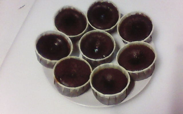 Fondant au chocolat-cœur coulant de caramel beurre salé