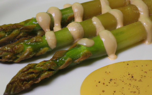 Asperges vertes à l'huile de Nyons